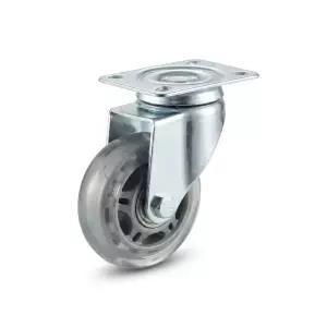 2인치 무소음 우레탄 바퀴 회전 캐스터 가구 수레 이동식 교체 DIY