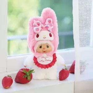 몬치치 치무탄 x 산리오 마이멜로디 봉제인형 마스코트 키체인 SANRIO