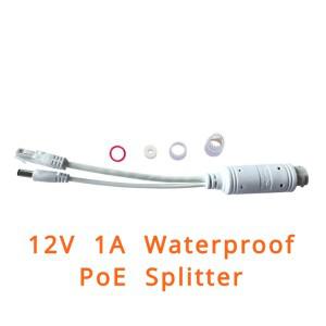 HUI-Tenda 야외 표준 방수 POE 스플리터 IP 카메라 스위치 Poe용 12V 1A 15.4W 48V-12V 케이블 10 Mbps 100