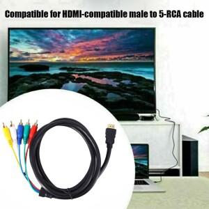 HDMI to RCA 케이블 HD 어댑터 RGB 오디오 비디오 AV 컴포넌트 변환