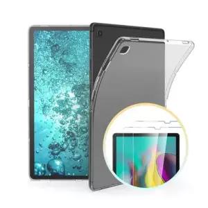 갤럭시탭A 10.5 2018 젤리 케이스+강화유리 필름 2매 WFL1PH4