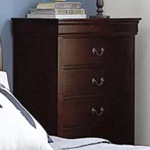 H123D 고무나무 원목 5단 서랍장