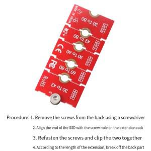 2230 2242 2280 크기용 A71Z M.2 NGFF NVME SSD 확장 브래킷 어댑터는 길이를 쉽게 확장