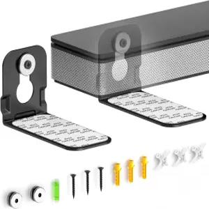 삼성 소니 LG 나카미치 폴크 오디오 비지오 로쿠 온 사운드바 장착용 이브라키 유니버설 벽걸이 브래킷 TV