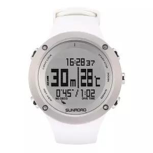 호환 SUNROAD 전문 다이빙 시계 만보계 고도계 기압계 나침반 5ATM 방수 세르비아 해안 수상 스포츠 FR730