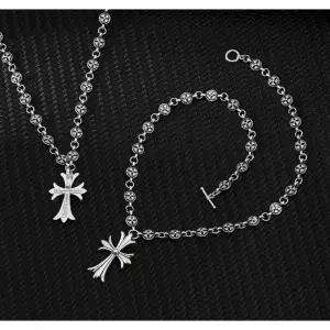 미국 크롬 하츠 십자가 목걸이 60cm 합리적인 과 고품질 306654346356