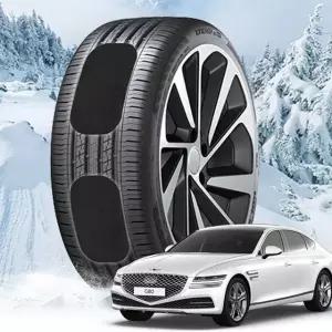 올뉴G80 붙이는 스노우체인 스노우캐치