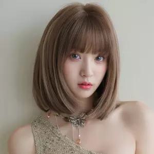 키라비 가발 여성 통가발 모란디 쉬폰 보브 35cm DTF-0181-1