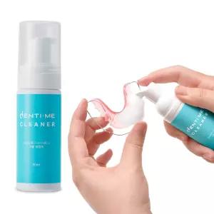 덴티미클리너 거품형 의치 틀니 세정제 치아 교정기 교정 유지장치 세척 50ml