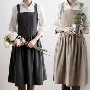 앞치마 대형 포켓 꽃집 어린이집 유치원 카페 UzK8+1nac