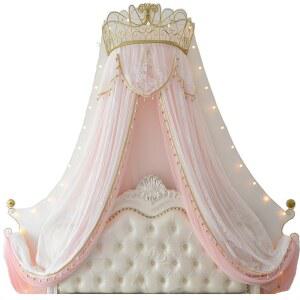 공주풍 침대 커튼 유럽풍 모기장 거치대 150x200cm 암호 120x190 궁전