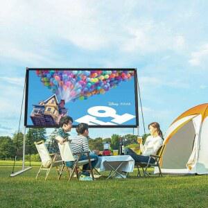 대형스크린 영화용 캠핑용 180인치 영화제 펜션 60인치 화면 접이식