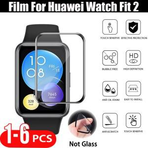화웨이 호환 워치 핏 2 풀 커버 화면 보호대 HD 클리어 스크래치 방지 소프트 엣지 필름 스마트워치 액세서
