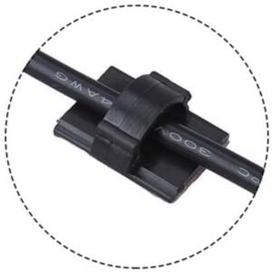 10개 자동차 와이어 차량용 블랙박스 정리용 14x19mm 레코더 클립 케이블 클램프 홀더 내부 액세서리