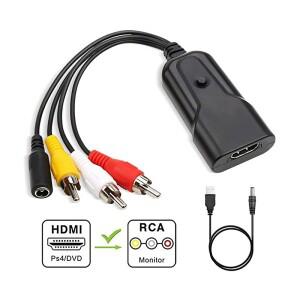 HDMI to AV 컨버터 어댑터 HD CVBS RCA 컴포지트 1080P 오디오 비디오 TV 박스 PS4  Xbox용