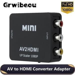 AV RCA CVBS-HDMI 호환 1080P 비디오 컨버터 HDTV 프로젝터 셋톱 박스 DVD 용 미니 소형 AV2HDMI 어댑터