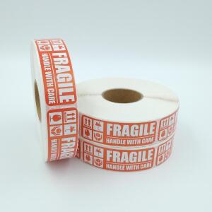 TC FRAGILE 취급주의 스티커1000매 스티커 테이프 GE스티커 롤스티커