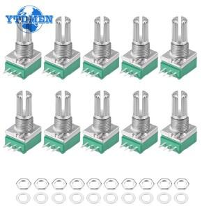 10PCS RK097 전위차계 B1K 5K 10K 20K 15mm 3Pin 오디오 샤프트 증폭기 씰링 키트