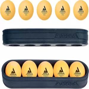 조올라 탁구공 - 스타 3종 훈련 40mm 이상의 레귤러 벌크 u2013 12팩 컬러 마그네틱 볼 홀더 포함 탁구