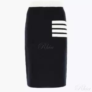 [톰브라운]4바 스트라이프 더블 페이스 메리노 울 A라인 스커트 FKK092C Y1002 415 61662776