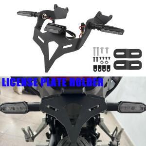 혼다 CB 650 R 2024-Up 오토바이 펜더 테일 깔끔한 후방카메라 라이센스 플레이트 홀더 브래킷 LED 신호등