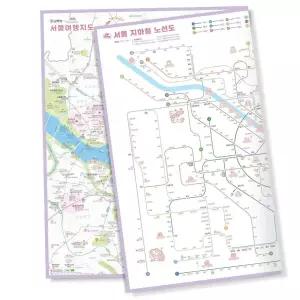 여행 나우맵 트립 수도권 지하철노선도 서울 지도 이동형 휴대용 yhM+442tU