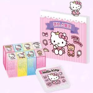 산리오 PI86EM96 큐브 스탬프-헬로키티