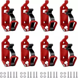 루프 랙 금속 고무 클램프 벽 장착 브래킷 퀵 릴리스 도끼 홀더 키트 트럭 SUV 및 오프로드 차량 보트용