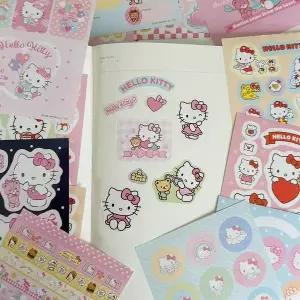 산리오 BM84EA50 키티 헬로키티 한교동 캐릭터 다꾸 스티커 스티커북 (귀여운 미니 다이어리 노