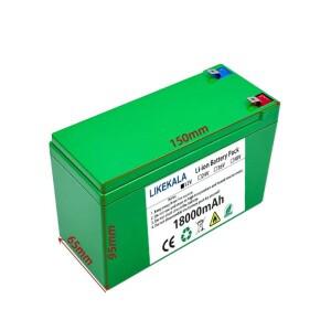 새로운 18650 3S6P 12V 100Ah 리튬 배터리 팩, 내장 30A BMS, 태양 에너지 전기 자동차 이온 +