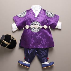 [꼬까한복]용수양단용포 퍼플 남아한복/곤룡포