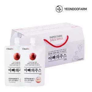 [연두팜] 돌려따는) 아빠의주스 사과즙 100ml 20개입 한박스