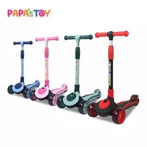 [파파스토이][스트리머 사은품]알파카 크레용 접이식 킥보드 어린이 스쿠터