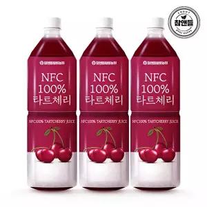 [참앤들황토농원]NFC착즙 타트체리주스 1L 3개