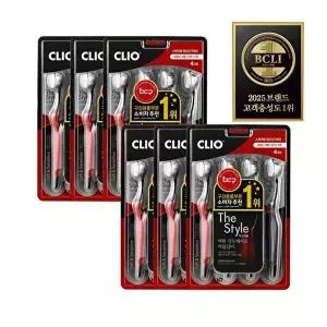 [크리오]크리오 더스타일 항균 초극세모 칫솔 4입 x6개(총 24개)