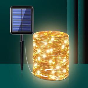 크리스마스 트리 캠핑 전구 태양광 줄 조명 등 야외 LED 경관 태양열 정원등
