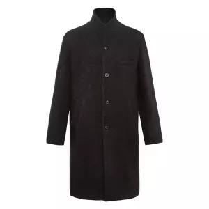 [레노마 옴므]레노마 울 스탠드카라 4버튼 코트 다크그레이 FMDMBH52A