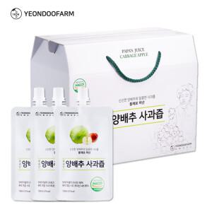 [연두팜] 아빠의주스 양배추사과즙 100ml 40개입