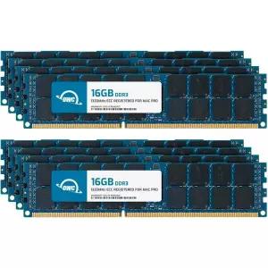 OWC 128GB(8x16GB) DDR3 ECC 등록 CL9 PC3-10600 1333MHz SDRAM 메모리 업그레이드 모듈 2009 2010 2012 Ma