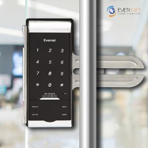 에버넷 초이스글라스 유리문도어락 사무실 상가 강화도어 번호키 교체설치