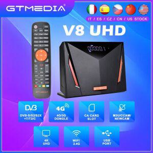 TV 셋톱 박스 스마트 수신기 OTT GTMEDIA V8 UHD 화성 4K 디코더 위성 DVB-S2/S2X DVB-T2 DVB-C BISS + Pow
