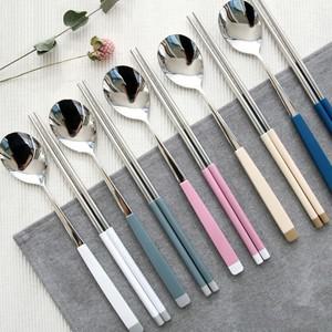 스텐레스 예쁜 신혼부부 가족 데일리 수저세트