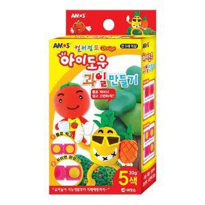 아모스 3500 아이도우 컬러점토 과일만들기 MA-823 / 5색,30g (nx2243)