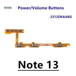 Xiaomi Redmi Note 13 5G 음소거 측면 버튼 키 스위치 볼륨 전원 켜기 플렉스 케이블 2312DRAABG