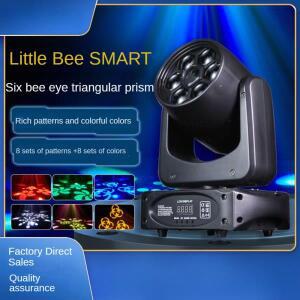 벌눈 스팟 패턴 RGBW LED 3 프리즘 스트로브, 움직이는 헤드 무대 조명, 불 같은 파티 웨딩 150W, 신제품