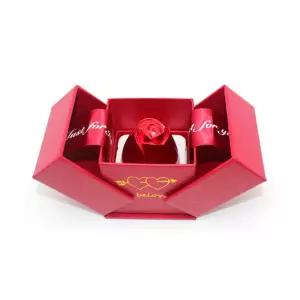 고백 반지 쥬얼리 장미 포인트 케이스/고백/프로포즈/반지함/보관함/예식용/커플링/고급/선물용/이벤트