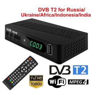 알루미늄탑박스 이스라엘 우크라이나 인도네시아 인도 DVB T2 TV 튜너 지상파 위성 박스 HD 1080P 변환기 디지털