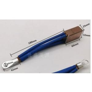 54mm 구멍 거리 황동 구리 카본 브러시 접지 와이어 케이블 자동 용접 포지셔너 턴테이블 튜브