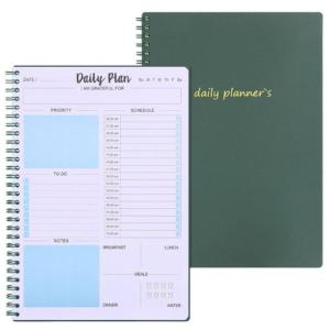B5 데일리 플래너 레트로그린/일과표/스케줄/다이어리/노트/메모/자석/한달/A4/공부/빈티지/체크/리스트