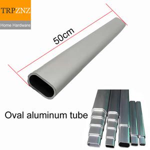 알루미늄각파이프 20 25 30 40 45 50 60 80mm 타원형 알루미늄 합금 텔레스코픽 튜브 6061 T6 건설용 고경